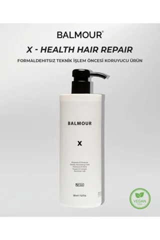BALMOUR X HEALTHHAIR REPAIR - SAÇ AÇMA ÖNCESİ ve SONRASI BAĞ KORUYUCU BAKIM (Formaldehitsiz)